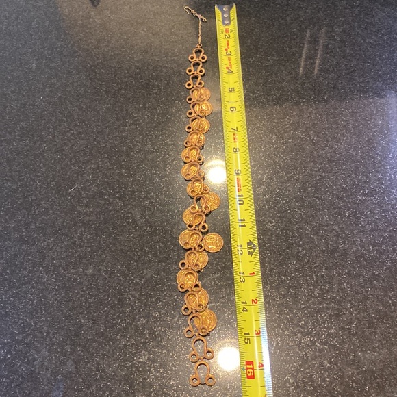 Vintage bronze coin necklace - Picture 3 of 5